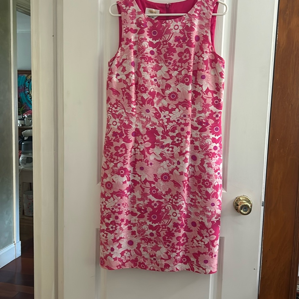 Size 10, pure silk pink Talbots dress